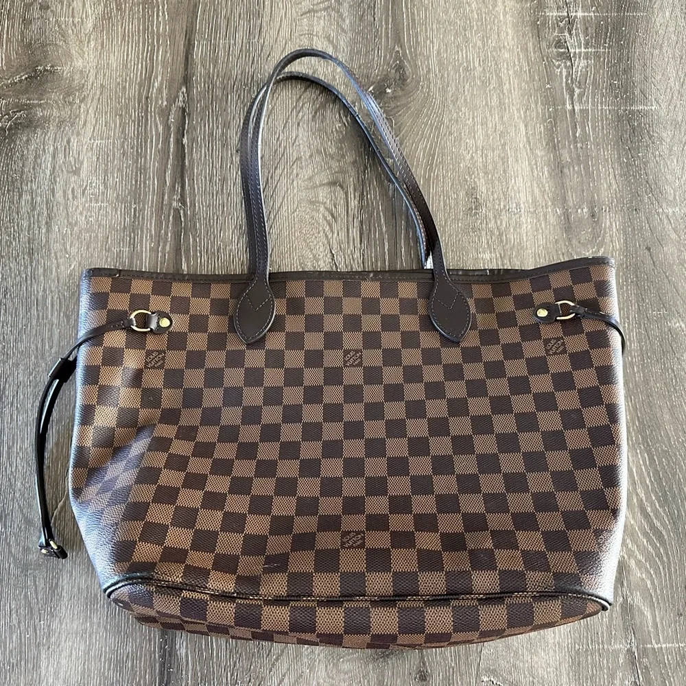 Louis Vuitton Brown Checkered Tote - Picture 1 of 8